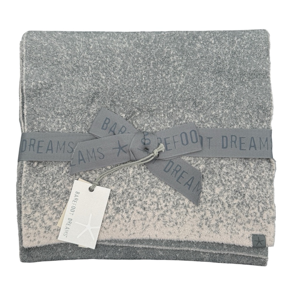 Barefoot Dreams Cozychic Lite Confetti Scarf In Smokey Green-Fog Gray One Size